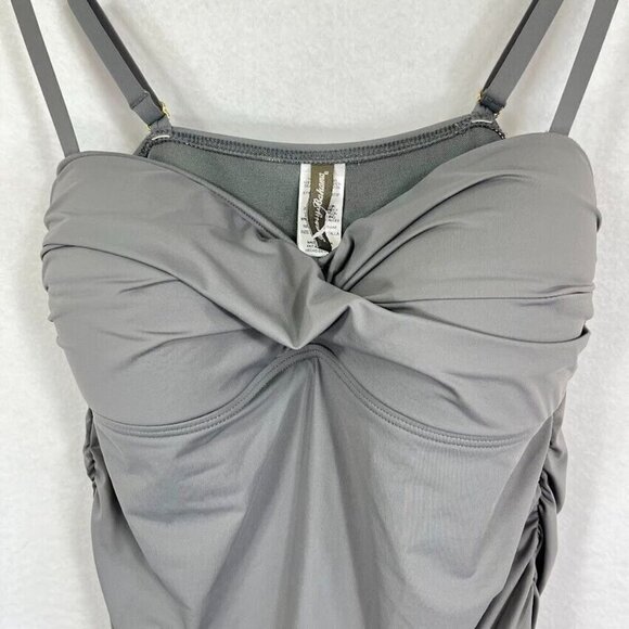 Tommy Bahama Twist Front Swimsuit Dress Modest Vacation Beach Summer Size 12 - Picture 3 of 8